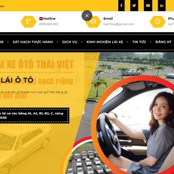 Website đào tạo lái xe ô tô